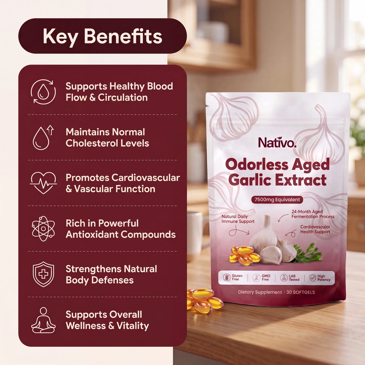 Odorless Aged Garlic Extract